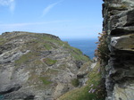 SX07279 Zig zag steps up Tintagel Island.jpg